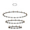 Eurofase Lighting Albany 60-Inch Wide 3-Tier Chandelier in Black by Eurofase 37046-019