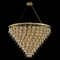 Allegri Lighting Carmella 36-Inch Crystal Pendant in Brushed Brass by Allegri Crystal 031953-039-FR001