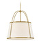 Hinkley Clarke Lacquered Dark Brass LED Pendant Light with Empire Shade by Hinkley Lighting 4895LDB-OW