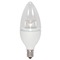 Satco Lighting 3.5W LED Candle 3000K 300 Lumens Candelabra Base 120V Dimmable by Satco Lighting S28574