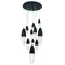 Eurofase Lighting Ecrou 12-Light Chandelier in Matte Black by Eurofase Lighting 43859-022