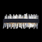 Allegri Lighting Glacier 18-Inch LED Bath Light in Matte Black by Allegri Crystal 030231-052