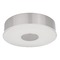 Kuzco Lighting Modern Brushed Nickel LED Flush Mount with Frosted Shade 3000K 802LM by Kuzco Lighting FM7610-BN