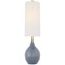 Visual Comfort Signature Collection Thomas OBrien Loren Lamp in Polar Blue Crackle by Visual Comfort Signature TOB3684PBCL