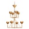 Visual Comfort Signature Collection Julie Neill Alberto Chandelier in Gold Leaf by Visual Comfort Signature JN5005AGL