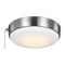 Visual Comfort Fan Collection 9-Inch 3CCT LED Fan Light Kit in Steel by Visual Comfort & Co Fans MC265BS