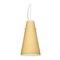 Besa Lighting Besa Lighting Cierro Satin Nickel LED Mini-Pendant Light with Conical Shade 1KX-4124VM-LED-SN