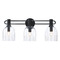 Designers Fountain Lighting Designers Fountain Astra Matte Black Bathroom Light D343C-3B-MB