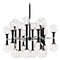 Matteo Lighting Stellar Black & Chrome Chandelier by Matteo Lighting C75324BKCL