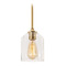 AFX Lighting Afx Lighting William Satin Brass Mini-Pendant Light with Bowl / Dome Shade WMMP06MBSB