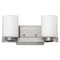 Hinkley Miley 2-Light Brushed Nickel LED Bathroom Light 3000K by Hinkley Lighting 5052BN-LED