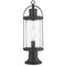 Z-Lite Roundhouse Black Post Light by Z-Lite 569PHM-553PM-BK