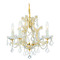 Crystorama Lighting Crystorama Lighting Maria Theresa Gold Crystal Chandelier 4474-GD-CL-SAQ