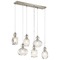 Kichler Lighting Transitional Multi-Light Pendant Brushed Nickel Riviera by Kichler Lighting 43950NI