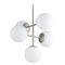 Oxygen Nebula 5-Light Large Globe LED Pendant in Nickel by Oxygen Lighting 3-681-24