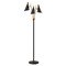 Adesso Home Lighting Adesso Home Nadine Matte Black & Antique Brass Floor Lamp with Conical Shade 3249-01