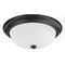 HomePlace by Capital Lighting Independent Matte Black 3-Light Flush Mount by HomePlace by Capital Lighting 214731MB