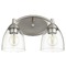 Quorum Lighting Barkley Satin Nickel Bathroom Light by Quorum Lighting 5069-2-265