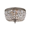 Crystorama Lighting Richmond Crystal Flush Mount in English Bronze by Crystorama Lighting 710-EB-CL-MWP