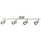 Recesso Lighting by Dolan Designs Track Light with 4 Stepped Cylinder Spot Lights - Satin Nickel - GU10 Base TR0204-SN