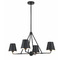 Crystorama Lighting Xavier 4-Light Chandelier in Matte Black by Crystorama Lighting XAV-B9304-MK