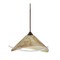 Besa Lighting Besa Lighting Hoppi Bronze Mini-Pendant Light with Conical Shade 1XT-181305-BR