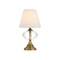 Currey and Company Lighting Sashay Cordless Rechargeable Table Lamp in Brass by Currey & Company 6700-0018