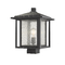 Z-Lite Aspen Black Post Light by Z-Lite 554PHBS-BK