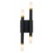Kuzco Lighting Draven Black & Gold Brushed LED Sconce by Kuzco Lighting WS19705-BK