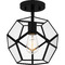 Quoizel Lighting Kinslee Semi-Flush Mount in Matte Black by Quoizel Lighting QSF5593MBK