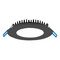 Eurofase Lighting 4-Inch 12W Round 3000K LED Recessed Trim in Black by Eurofase Lighting 28988-032