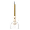 Kuzco Lighting Rise Brushed Gold LED Mini Pendant by Kuzco Lighting PD30505-BG/CL