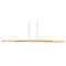 Visual Comfort Modern Collection Stagger 60-Inch 2-Light LED Linear Light in Natural Brass by Visual Comfort Modern 700LSSTG260NB-LED927