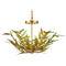 Currey and Company Lighting Currey and Company Babylon Green & Contemporary Gold Leaf & Contemporary Gold Chandelier 9000-1309