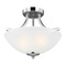 Generation Lighting Geary 14-Inch Chrome LED Semi-Flush Mount by Generation Lighting 7716502EN3-05