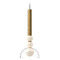 Kuzco Lighting Rise Brushed Gold LED Mini Pendant by Kuzco Lighting PD30502-BG/CL