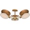 Visual Comfort Signature Collection Thomas OBrien Osiris Semi-Flush in Antique Brass by Visual Comfort Signature TOB4290HABL