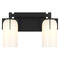 Savoy House Savoy House Lighting Caldwell Matte Black Bathroom Light 8-4128-2-BK