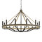 Minka Lavery Sonoma 12-Light Chandelier in Dark Bronze & Wood by Minka Lavery 2629-860