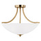 Generation Lighting Geary 18.63-Inch Satin Brass LED Semi-Flush Mount by Generation Lighting 7716503EN3-848