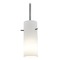 Access Lighting Modern Mini Pendant with White Glass by Access Lighting 28030-1R-BS/OPL