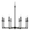 Capital Lighting Clint 37.75-Inch Chandelier in Black Iron by HomePlace by Capital Lighting 437381BI