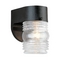 Generation Lighting 6-Inch Outdoor Wall Light in Black by Generation Lighting 8750-12