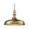 Elk Lighting Elk Lighting Rutherford Satin Brass Pendant Light with Bowl / Dome Shade 57072/1