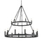 Minka Lavery Dutton 18-Light Chandelier in Coal Black by Minka Lavery 1717-66A