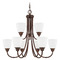 HomePlace by Capital Lighting Trenton 27.5-Inch Chandelier in Bronze by HomePlace Lighting 415191BZ-337