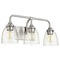 Quorum Lighting Enclave 19.25-Inch Vanity Light in Satin Nickel with Seeded Glass by Quorum Lighting 5059-3-265