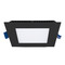 Eurofase Lighting 4-Inch 12W Square 3000K LED Recessed Trim in Black by Eurofase Lighting 31488-020