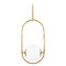 Corbett Lighting Corbett Lighting Everley Vintage Brass Pendant Light with Globe Shade 273-42-VB