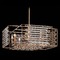 Metropolitan Lighting Ruxton Hall Skyline Gold Leaf Pendant by Metropolitan Lighting N7729-710